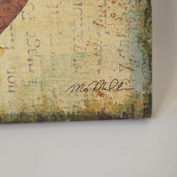 Canvas Print 17.5" X 17.5" Football Sports Art Print Signed Mo Mullen - Picture 4 of 6